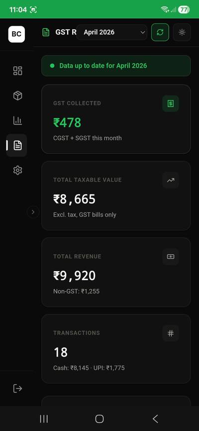 GST Report — Dashboard by Bluecheckfin